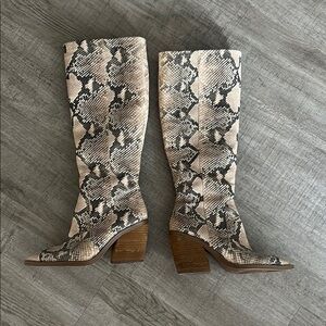 Snakeskin  Vince Camuto Knee-High Boots